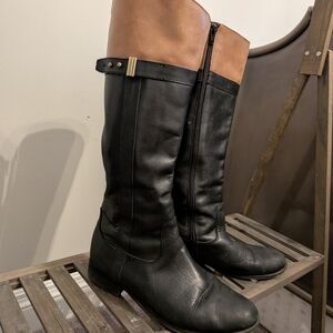 Naturalizer Black and Brown Knee High Boots